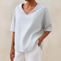 Willeke™ | Elegante Bluse mit V-Ausschnitt – Weiß