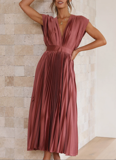Brittney's  Himmlische Eleganz Maxikleid mit Ärmeln