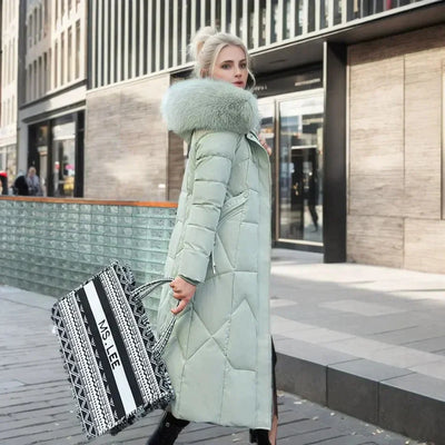Saytricia | Stylischer Mantel mit Kunstfell