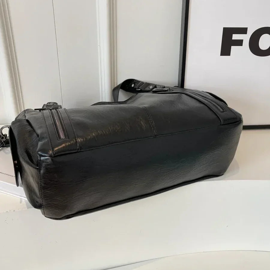 Aviana - Klassische Vintage-Lederhandtasche