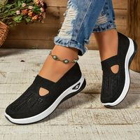 Christine™ - Slip-On Schuhe – Schwarz