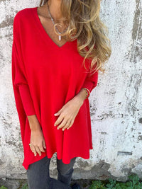 Anna™ | Eleganter Pullover – Rot