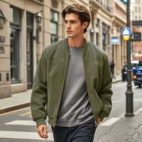 Leandre - Stylische Herren-Bomberjacke – Oliv