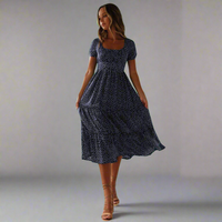 Adelwina | Maxikleid mit Stil und Komfort – Marine