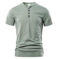 Herren Casual T-Shirt | Kurzärmeliges Basic Oberteil – Olivgrün