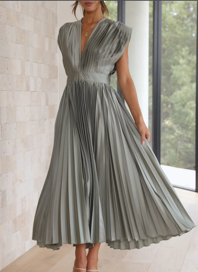 Brittney's  Himmlische Eleganz Maxikleid mit Ärmeln
