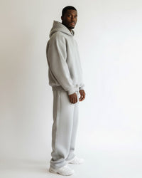 Oversized Loungewear Set für Herren mit Kapuzen Sweatshirt und Jogginghose – Grau
