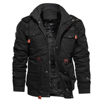John™ | Eleganter Kommandantenmantel – Schwarz