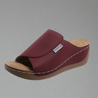 Prunberta | Bequeme Sandalen mit Fußgewölbeunterstützung – Weinrot