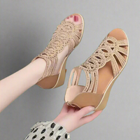 Senta | Handgefertigte römische Sandalen aus Premium-Leder – Gold