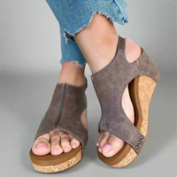 Vreni | Handgefertigte orthopädische Sandalen für maximalen Komfort – Kaffee