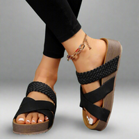 Wiltrud | Orthopädische Komfort-Sandalen für den ganzen Tag – Schwarz