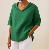 Willeke™ | Elegante Bluse mit V-Ausschnitt – Grün