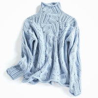 Aurora Cashmere Sweater – Wavy Blue