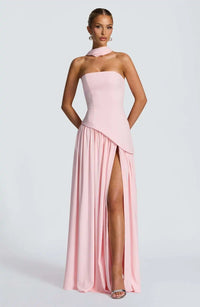 Elfriede | Brautmutterkleid ärmelloses A-Linien Maxi-Abendkleid mit Beinschlitz – 6