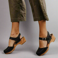 Laura | Bequeme Baotou Plateau Sandalen für Damen – Schwarz