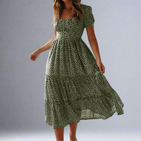 Adelwina | Maxikleid mit Stil und Komfort – Oliv