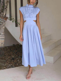 Melody | Elegantes Midikleid – Hellblau