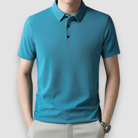 Luca | Short Sleeve Polo Shirt – Blau