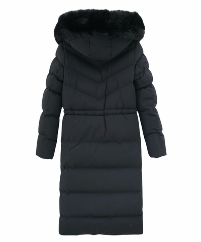Aniela | Elegante Lange Jacke mit Pelz