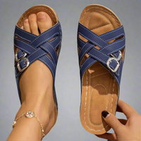 Nina | Leichte Keil-Sandalen für den Sommer – Blau