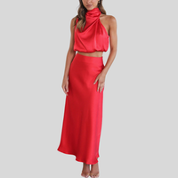 Marlene | Modernes Maxi-Kleid – Rot