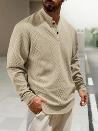 Warriner – Langärmliges Sweatshirt Mit Geometrischem Muster – Khaki
