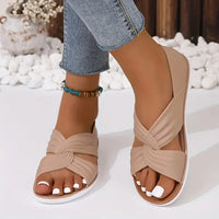 Beatrice | Orthopädische Sandalen mit stylischer Schleife – Beige