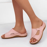 Sommerliche Sandaletten für Damen - Sandalen mit orthopädischem Fußbett für den Sommer – Rosa