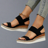 Wendlinde | Bequeme orthopädische Sandalen mit optimalem Komfort – Schwarz