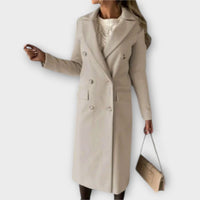Junelle – Eleganter Mantel – Beige