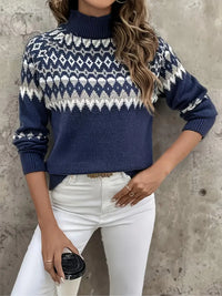 HANDGESTRICKTER ISLÄNDISCHER PULLOVER | ECHTE ISLANDTRADITION – Dunkelblau