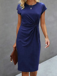 Madelyn - Stilvolles und formgebendes Kleid für Frauen – Marine