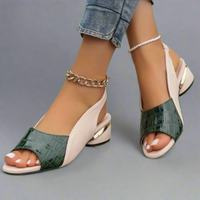 Verena | Handcrafted Colorful Sandals Made from Premium Materials – Grün