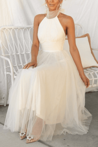 Kinsley | Elegantes Frühling-Sommer-Kleid – Aprikose