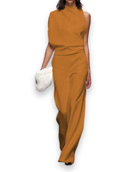 Damen Eleganter Jumpsuit | Festlich Sommer – Gelb