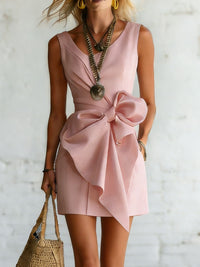 Faustina - Softtouch-Leinenkleid – Rosa