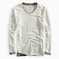 Frederick | Premium Langarmshirt – Weiß