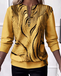 Clara | Damen Pullover casual stilvoll & modern – Gold