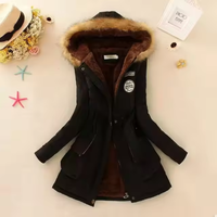 Therelle™ - Herbst-/Winterjacke mit Kapuze Stickerei und Tailliertem Schnitt – Schwarz