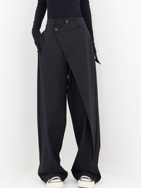 Nica – Cozy Baggy Pants – Schwarz