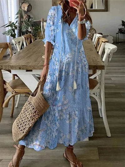 Seren - Boho-Blumenkleid