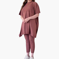 Laura | Weiches Strick-Zweiteiler – Rosa