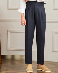 Bali Linen Pantalon – Dunkelblau