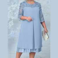 Helminer | Midikleid für Damen – HellBlau