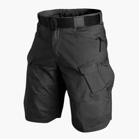 Herren Sommer Shorts mit Taschen und verstellbarem Bund – Schwarz