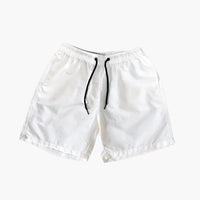 Herren Sommer Shorts mit Kordelzug und Schnelltrocknung – Weiß