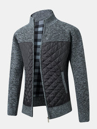 Aries | Moderne und stilvolle Jacke für Herren mit Stehkragen und Seitentaschen – Gris