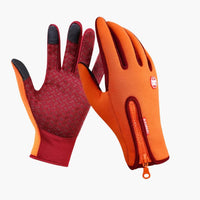 Winddichte Thermo handschuhe für Unisex – Orange