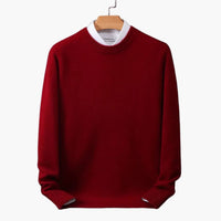 Feinstrick Pullover für Herren – Rot